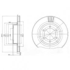 Купить BG4052 DELPHI Тормозные диски Ленд Крузер (3.0 D-4D, 4.0)