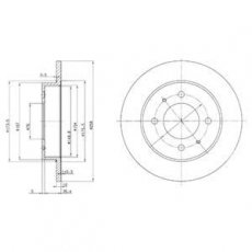 Купить BG3070 DELPHI Тормозные диски Elantra (1.6, 1.8, 2.0)