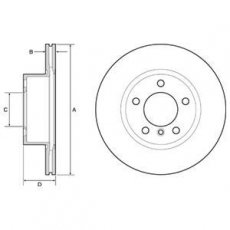 Купить BG4645C DELPHI Тормозные диски БМВ Ф30 (Ф30, Ф31, Ф35, Ф80) (1.5, 1.6, 2.0)