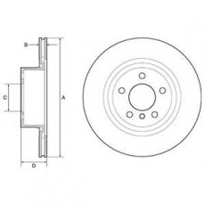 Купить BG4644C DELPHI Тормозные диски БМВ Х3 Ф25 (2.0, 3.0)