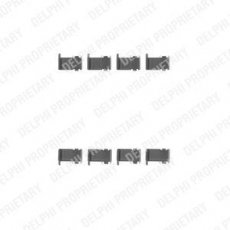 Купити LX0226 DELPHI Ремкомплект гальмівних колодок Теріос (1.3, 1.5)