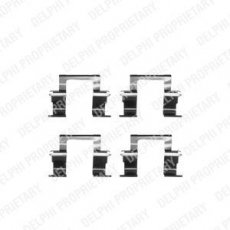 Купить LX0283 DELPHI Ремкомплект тормозных колодок