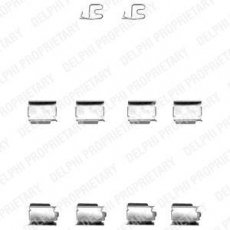 Купить LX0343 DELPHI Ремкомплект тормозных колодок Cooper (1.4, 1.6, 2.0)