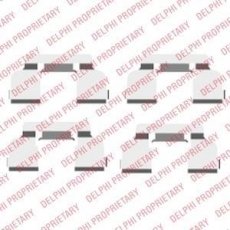 Купить LX0410 DELPHI Ремкомплект тормозных колодок Симбол 1 1.2