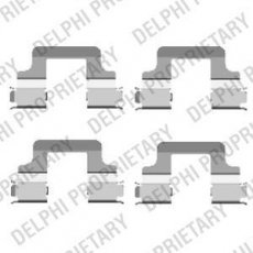 Купить LX0437 DELPHI Ремкомплект тормозных колодок Ауди А3 (1.8, 2.0, 3.2)