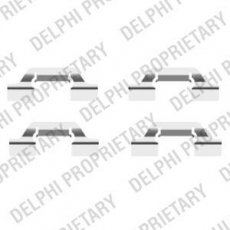 Купити LX0438 DELPHI Ремкомплект гальмівних колодок Skoda