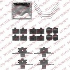 Купити LX0521 DELPHI Ремкомплект гальмівних колодок Мазда 6 ГH (1.8, 2.0, 2.2, 2.5)