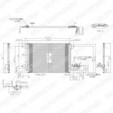 Купити TSP0225482 DELPHI Радіатор кондиціонера Гольф (5, 6)