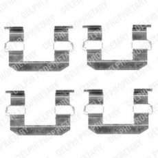 Купить LX0400 DELPHI Ремкомплект тормозных колодок Santa FE (2.0, 2.4, 2.7)
