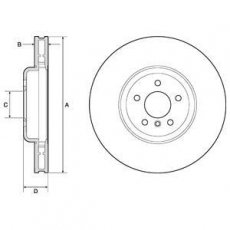 Купити BG9160C DELPHI Гальмівні диски 6 серія (Ф06, Ф12, Ф13) (3.0, 4.4)