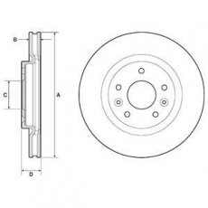 Купити BG4770C DELPHI Гальмівні диски Х-Трейл (1.6 DIG-T, 1.6 dCi)