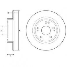 Купить BG4801C DELPHI Тормозные диски HR-V (1.5, 1.6 i-DTEC)