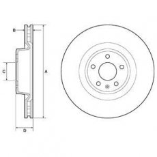 Купить BG9173C DELPHI Тормозные диски Ауди А6 (3.0 TDI quattro, 3.0 TFSI quattro)