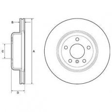 Купить BG9129C DELPHI Тормозные диски BMW F10 (F07, F10, F11, F18) (2.0, 3.0)