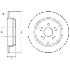 Купити BG4694C DELPHI Гальмівні диски Хонда СРВ (2.0, 2.2, 2.4)