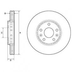 Купить BG4815C DELPHI Тормозные диски Trafic 3 1.6