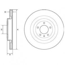 Купити BG9126C DELPHI Гальмівні диски Рендж Ровер (3.0 D, 4.4 D V8, 5.0)
