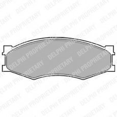 Купить LP358 DELPHI Тормозные колодки передние Лаурель (2.0 GL, 2.4, 2.8 D) 