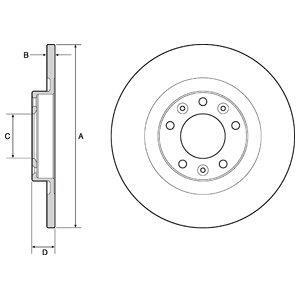 Купить BG4662C DELPHI Тормозные диски Ситроен С4 (1.2, 1.6)