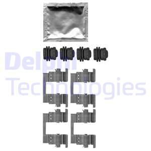 Купить LX0666 DELPHI Ремкомплект тормозных колодок Круз (1.4, 1.6, 1.7, 1.8, 2.0)