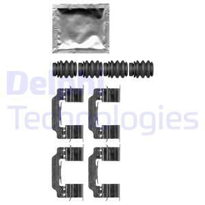 Купити LX0664 DELPHI Ремкомплект гальмівних колодок Peugeot 2008 (1.2, 1.4, 1.6)