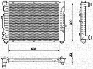 Купить 350213712000 MAGNETI MARELLI Радиатор охлаждения двигателя Audi A6