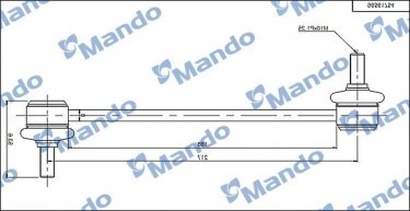 Купить SLD0003 Mando Стойки стабилизатора Lacetti (1.4, 1.6, 1.8, 2.0)