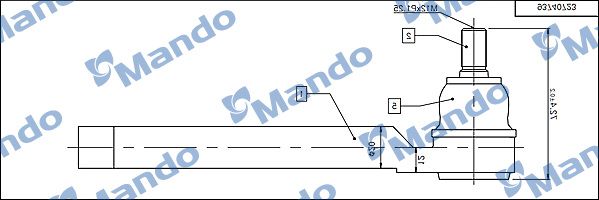Купити DSA020622 Mando Рульовий наконечник Авео (1.2, 1.4, 1.5, 1.6)
