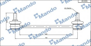 Стойки стабилизатора MSC010099 Mando фото 1