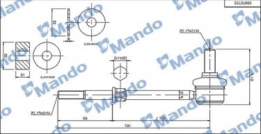 Купить MSC010100 Mando Стойки стабилизатора Каптива