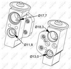 Купити 38476 NRF Клапан кондиціонера