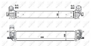 Купити 30503 NRF Інтеркулер Лагуна 3 (1.5 dCi, 2.0 dCi)