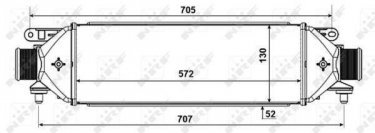 Купить 30752 NRF Интеркулер Добло 230 (1.3 D Multijet, 1.4)