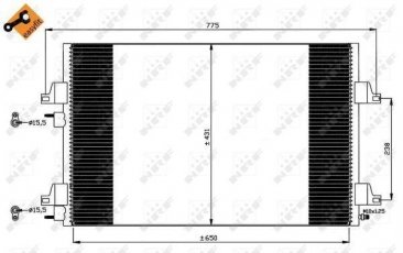 Купити 35749 NRF Радіатор кондиціонера Еспейс 4 (1.9, 2.0, 2.2, 3.0, 3.5)