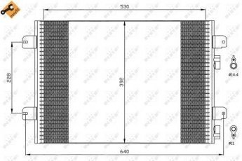 Купить 35542 NRF Радиатор кондиционера Megane 1 (1.4, 1.6, 1.8, 1.9, 2.0)
