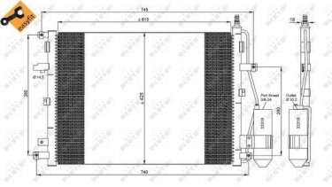Купить 35876 NRF Радиатор кондиционера XC90 (2.4, 2.5, 2.9, 3.2, 4.4)