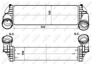 Купити 30359 NRF Інтеркулер БМВ Х5 (Е70, Ф15) (2.0, 3.0)