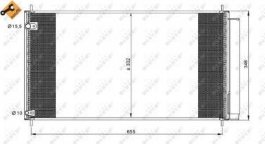 Купити 35838 NRF Радіатор кондиціонера Auris (2.0 D-4D, 2.2 D)