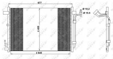 Купить 350094 NRF Радиатор кондиционера Murano 3.5
