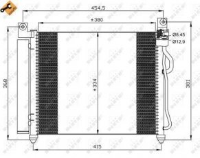 Купить 35569 NRF Радиатор кондиционера Пиканто (1.0, 1.1, 1.1 CRDi)