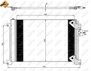 Купить 35625 NRF Радиатор кондиционера Ивеко  (7.8, 12.9)