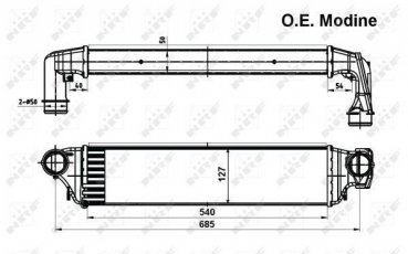 Купити 30119 NRF Інтеркулер БМВ Е46 (2.0, 2.9, 3.0)