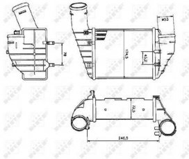 Купити 30131 NRF Інтеркулер Passat B5 (2.5 TDI, 2.5 TDI 4motion, 2.5 TDI Syncro)