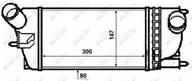 Купити 30478 NRF Інтеркулер Пежо 407 (1.6 HDi 110, 2.0 HDi, 2.0 HDi 135)