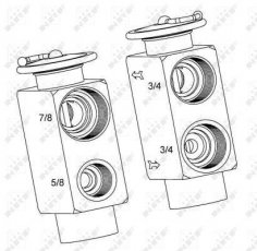 Купити 38392 NRF Клапан кондиціонера Джетта 2 (1.3, 1.6, 1.8)