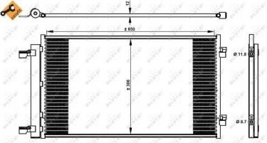Купить 350339 NRF Радиатор кондиционера Astra 1.4
