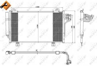 Купити 350229 NRF Радіатор кондиціонера Мазда 3 БМ (1.5 D, 2.2 D)