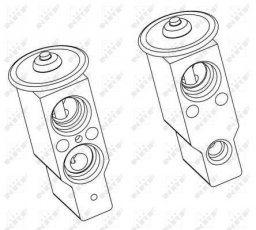 Купити 38360 NRF Клапан кондиціонера Альфа Ромео  (1.4, 1.6, 1.7, 1.9, 2.0)