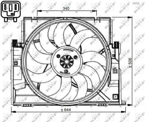 Купити 47735 NRF Вентилятор охолодження 4-series (F32, F33, F36) 2.0