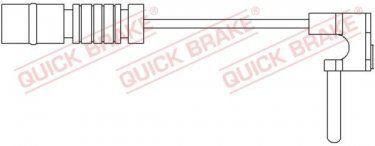 Купить WS 0172 A QUICK BRAKE Датчик износа тормозных колодок Спринтер (901, 902, 903, 904) (2.1, 2.3, 2.7, 2.9)